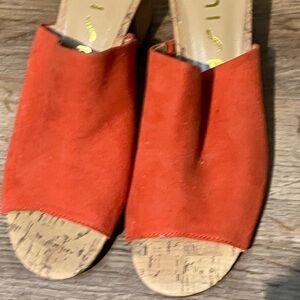 Macy's Vibrant Red Mules